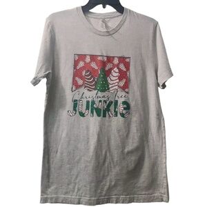 Bella+Canvas Christmas Tree Junkie Graphic‎ Tee Holiday T-Shirt